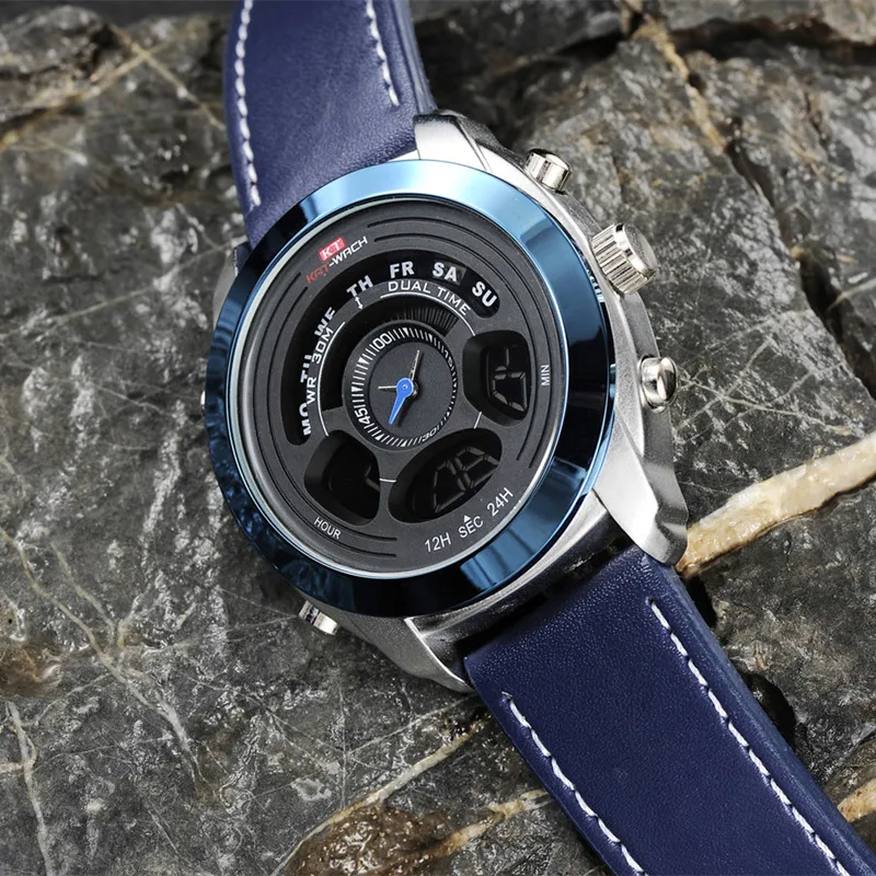 2018 многофункциональные военные Бизнес Кварцевые часы мужские подарки