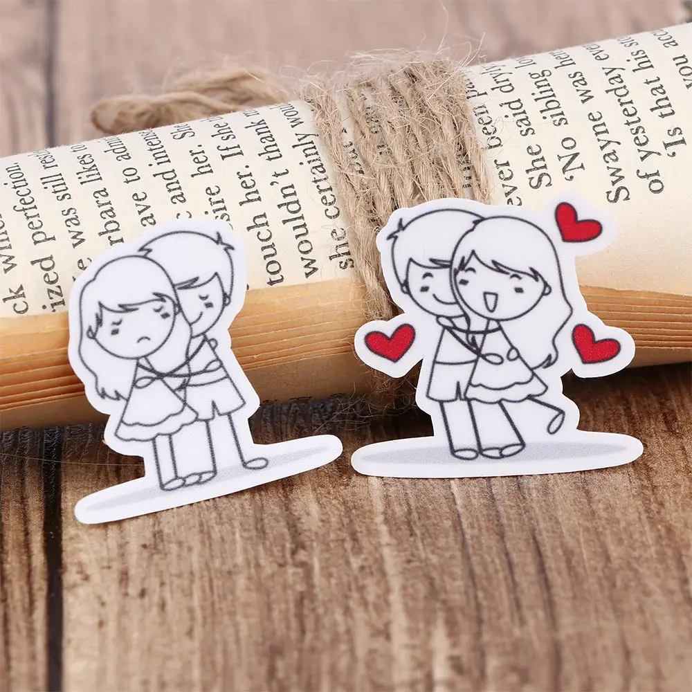 40 Pcs Couple DIY Diary Album Toy Sticker Character Express for Phone Car Label Decorative Stationery Stickers Scrapbooking | Дом и сад