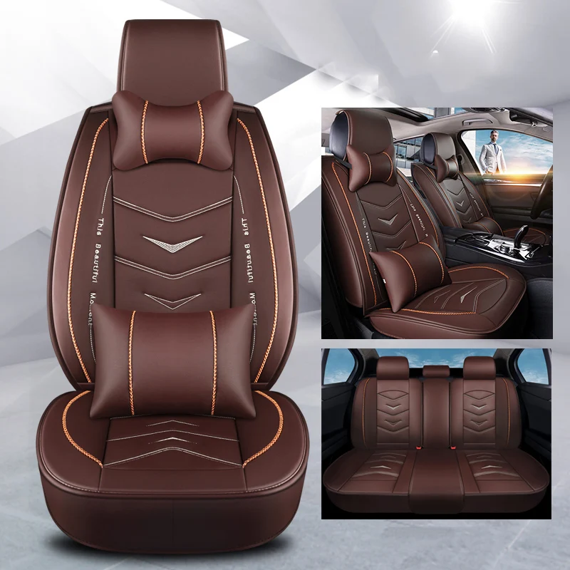 

Универсальный кожаный чехол WLMWL на сиденья автомобиля для Peugeot, все модели 206, 307, 407, 207, 2008, 3008, 508, 208, 308, 406, 301, автомобильный аксессуар