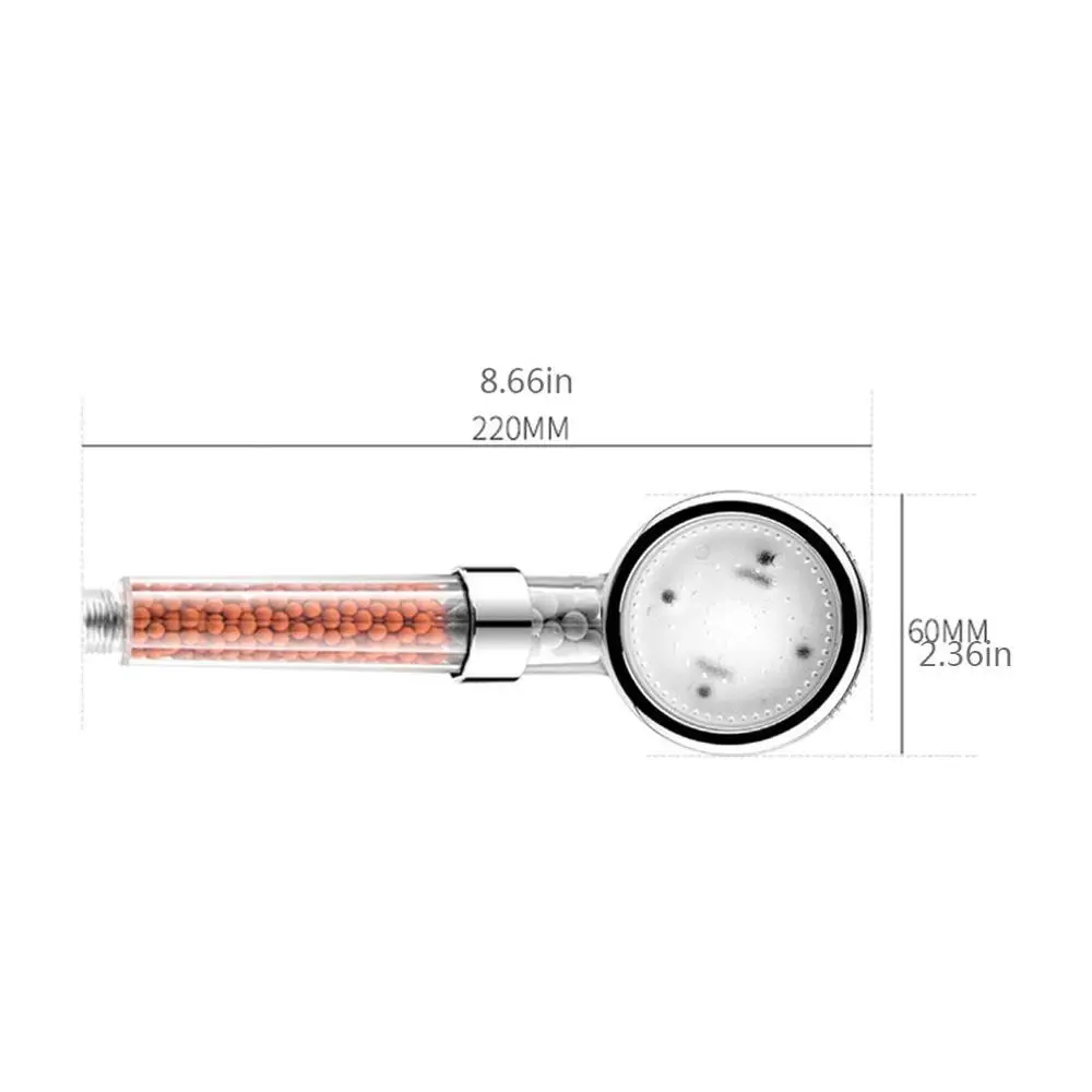 Ванная комната спа отрицательные ионы анион светодиодный душ головка