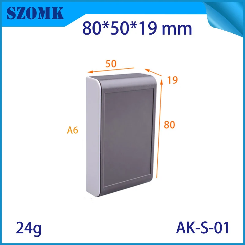 Маленький пластиковый корпус Szomk для электроники черный сделай сам (4 шт.) 80*50*19 мм