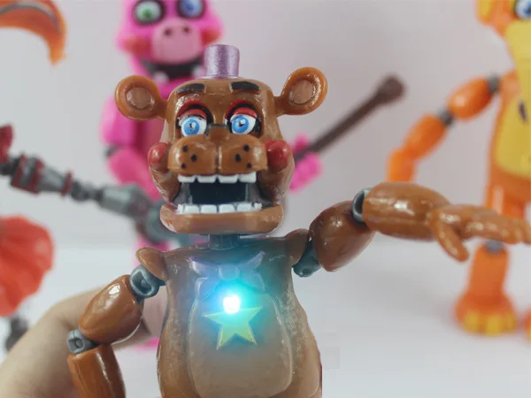 6 шт./компл. Five Nights At Freddy's ПВХ Фигурки пиццы магазин кукла с легким соединением