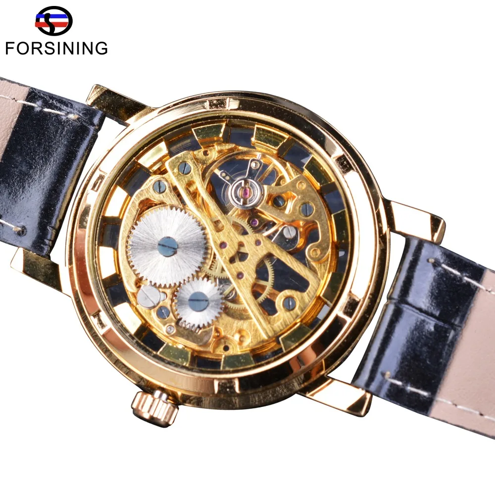 Часы наручные Forsining Мужские механические брендовые Роскошные модные