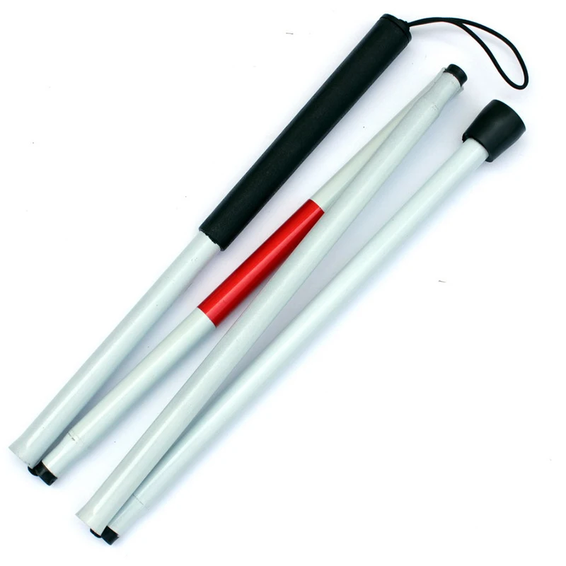 Новый зрению для костыля трости слепых трость Walker алюминиевый легкий складной 1