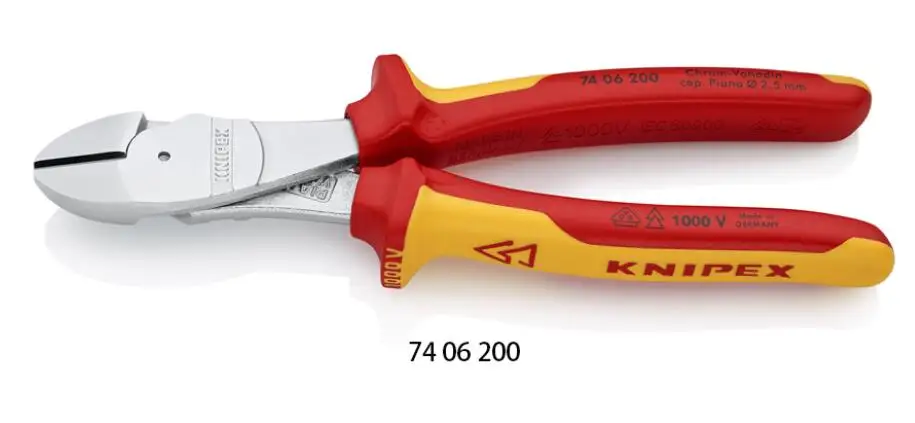 Немецкий KNIPEX KENIPACK 74 06 180 Экономичные изолированные диагональные плоскогубцы 74 06 180 - Цвет: 74 06 200