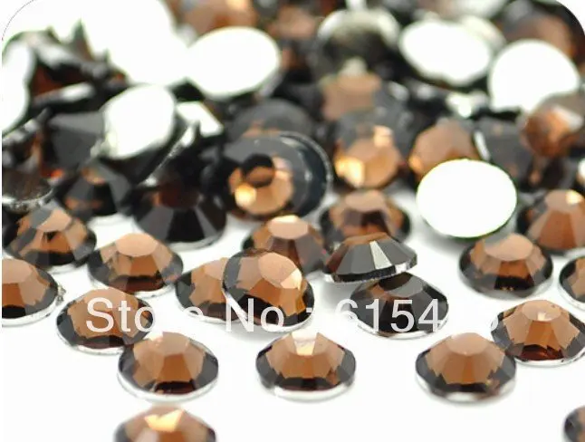 

4mm Coffee Color,SS16 crystal Resin rhinestones flatback,Free Shipping 50,000pcs/bag
