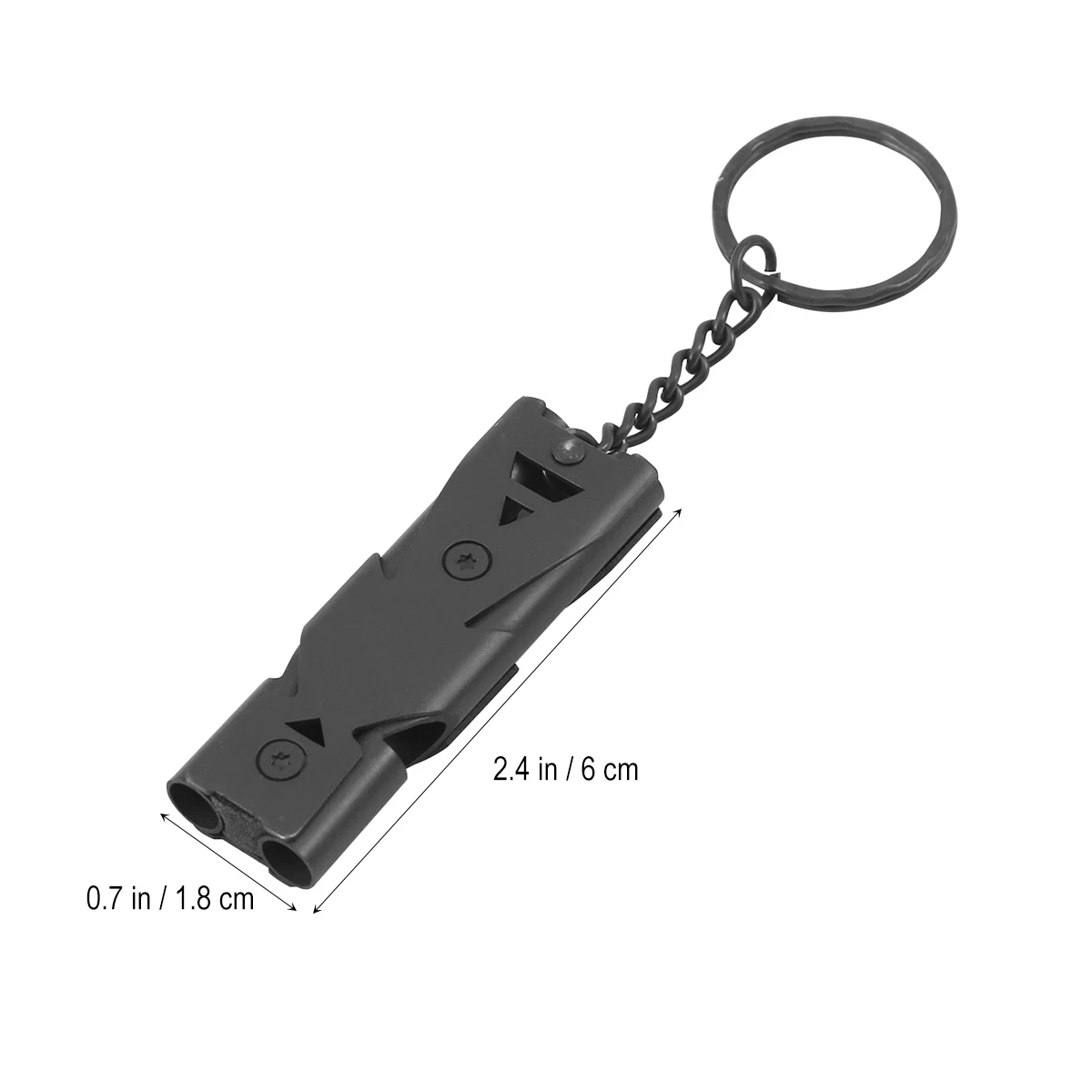 Экстренные свистки с высоким шагом двойные трубки выживание искусственный