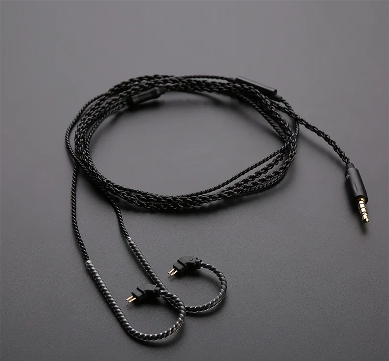 Обновленный 2 контактный кабель MMCX для наушников Shure Se535 Ie80 Audio Technica IM50 Im70 TF10 0 75 W4R 78