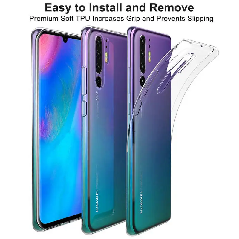 Чехол для Huawei P30 Pro чехол Силиконовый мягкий прозрачный из ТПУ телефона