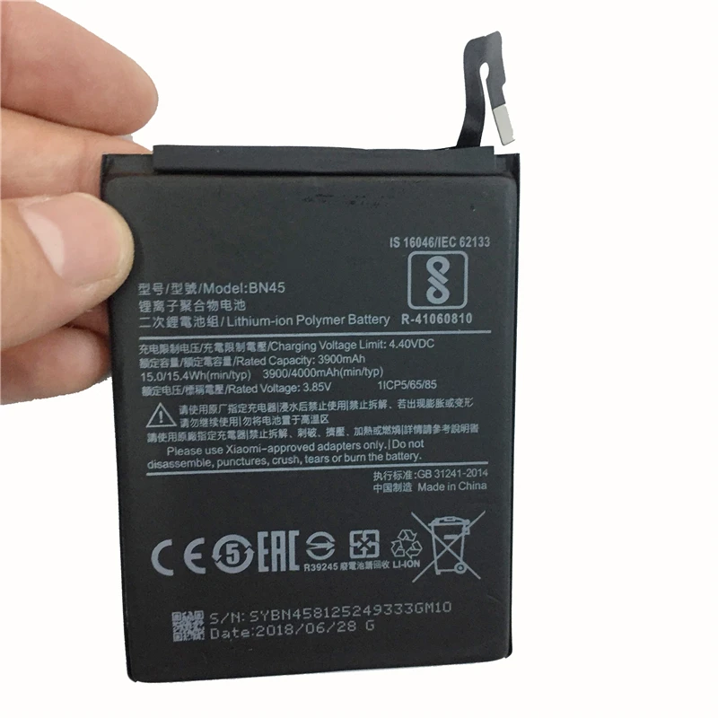 MaleCrane 4000mAh аккумулятор для мобильного телефона BN45 Xiaomi mi Note2 Red Note 5 Note5 Замена