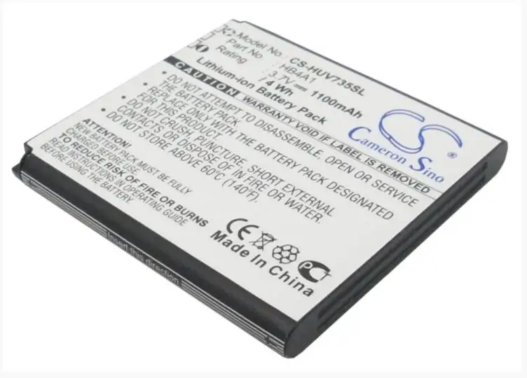 Аккумулятор Cameron Sino 1100 мАч для мобильного телефона HUAWEI U6100 V735 V736 HB4A1