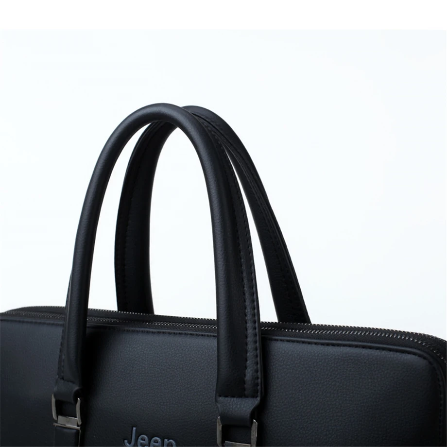 JEEP BULUO, мужской кожаный портфель, сумка, бизнес, известный бренд, сумка через плечо, сумка для офиса, сумка, 14 дюймов, для ноутбука, высокое качество