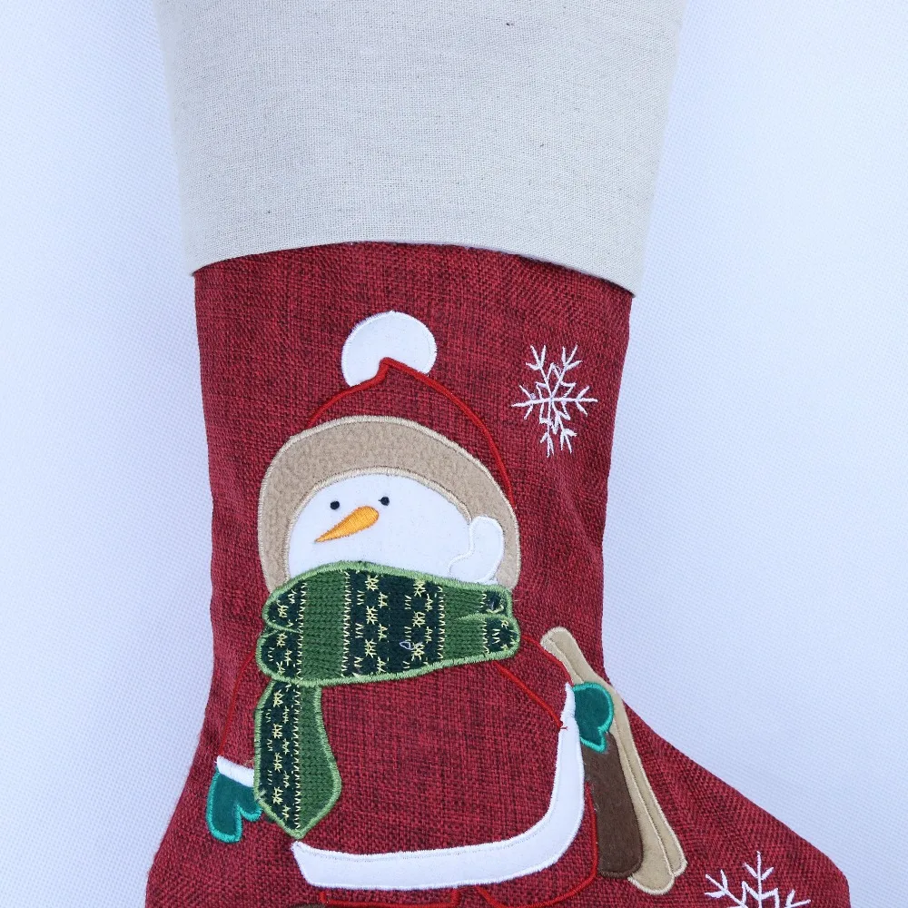 Бесплатная доставка 2 шт./лот высокое качество ткань Рождественский чулок