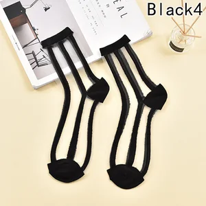 Лидер продаж 2018, хипстерские Тонкие Носки с рисунком Харадзюку, женские модные прозрачные короткие носки, женские летние Носки с рисунком