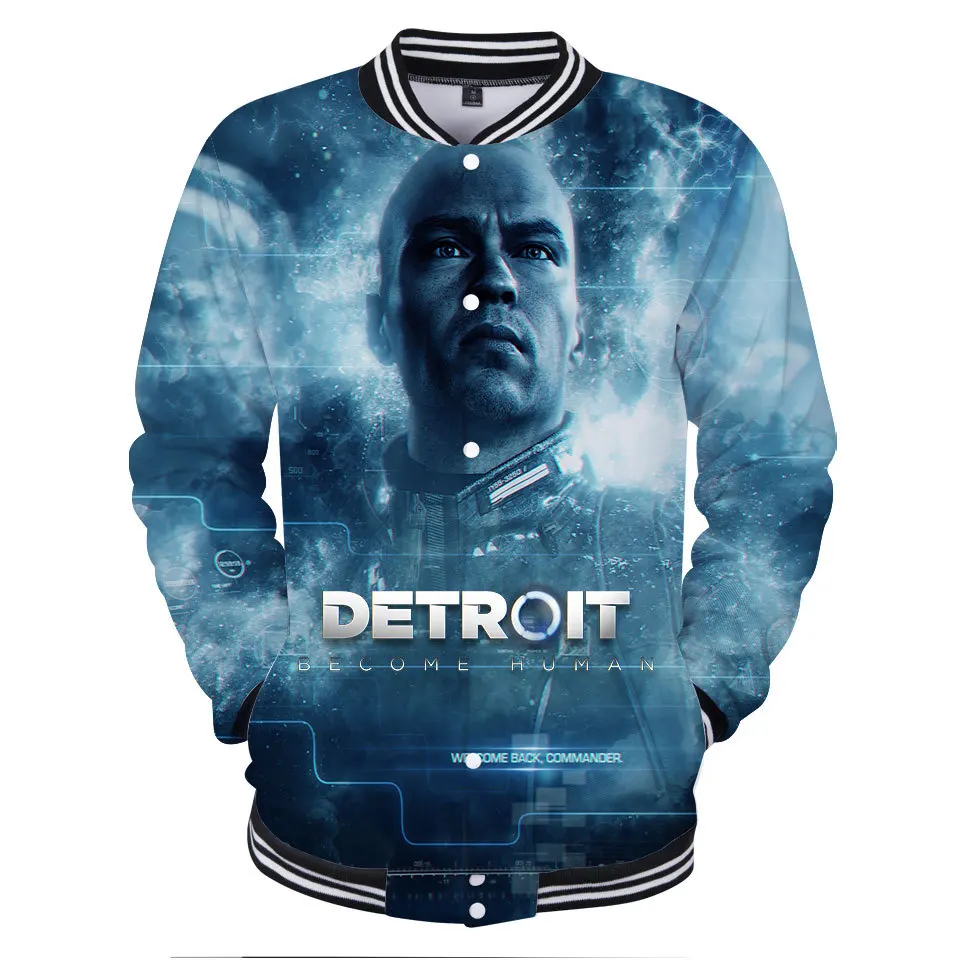 2018 New game detroit become human cosplay Men's long sleeve coat Halloween costumes | Тематическая одежда и униформа