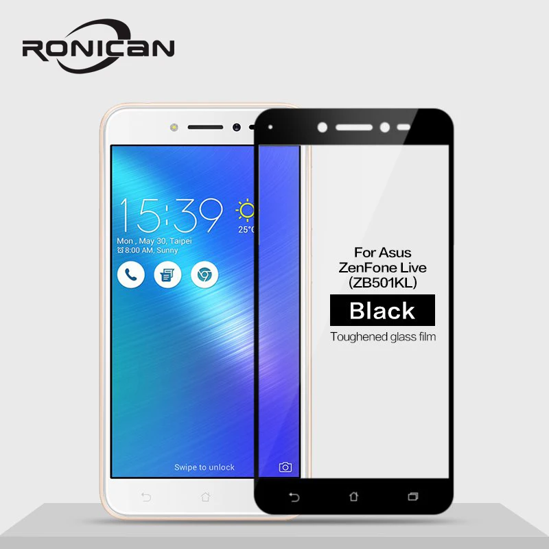 Закаленное стекло для Asus Zenfone Live ZB501KL, полное покрытие, защитная пленка для экрана ZB501KL, пленка из закаленного стекла