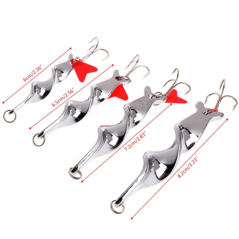 5 шт. скрученные блесны металлическая рыболовная ложка | Спорт и развлечения