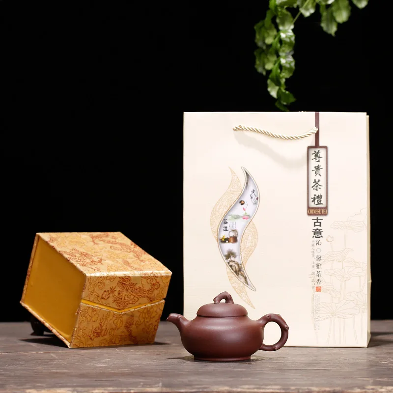 

Raw Purple Sand Pot Bionic Pot, Wood Pile Pot, Handmade Pot Factory Direct Selling Semi-Handmade Low-end Teaware