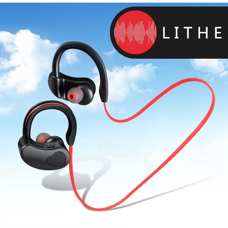 Спортивные Bluetooth наушники, беспроводные наушники, стерео гарнитура, наушник, Bluetooth наушники, HiFI, басы, свободные руки с микрофоном для ios
