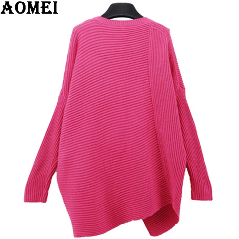Женский пуловер больших размеров розовый красный черный свитер топы XL XXL 3XL XXXXXL