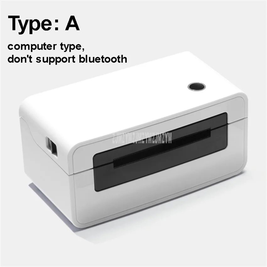 Type A White 50-108 мм Термопринтер для печати этикеток USB интерфейс ePacket стикер термальный клей Экспресс заказ печатная машина 48 Вт N41 - Цвет: Type A White