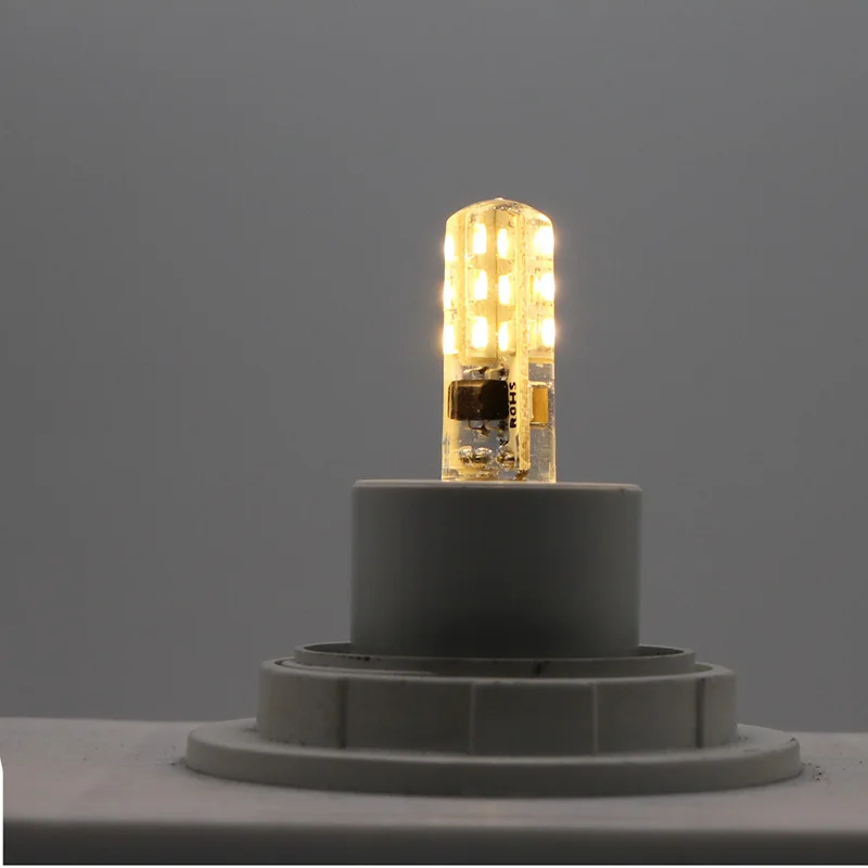 Светодиодный светильник G4 10X точечный 3014 SMD 3 Вт DC12 AC 220 В Замена 30 галогеновых