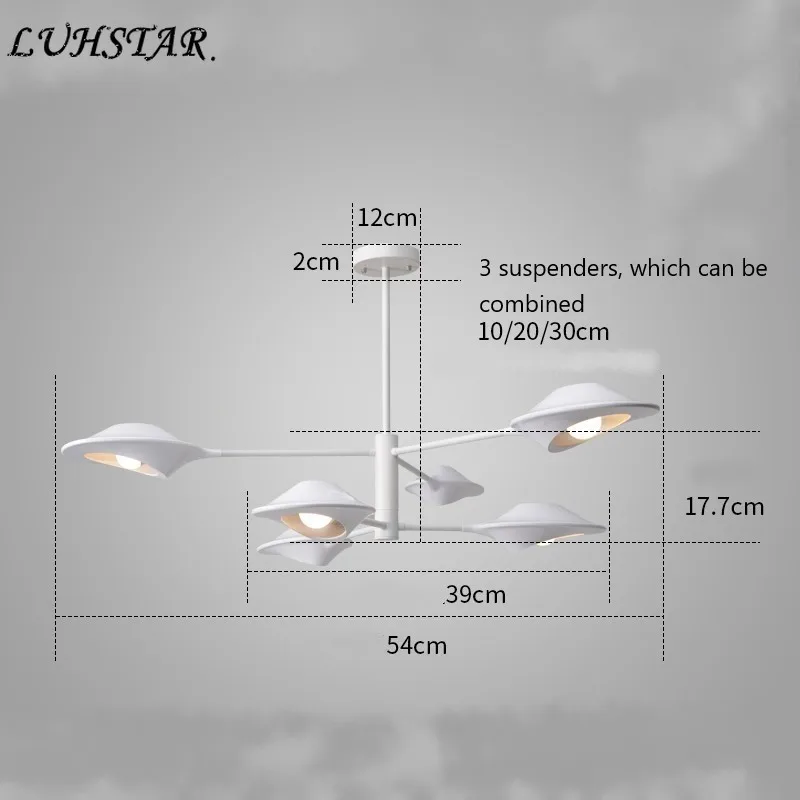 

Designer Chandelier Lighting Living Room Chandelier Modern Simple LED Light Household Minimalist Restaurant Bedroom Lustre Lamp