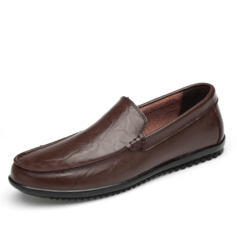 CLAX Men Boat Shoes Summer Men's Moccasins Leather Shoe Slipons Male Casual Loafers Breathable | Обувь