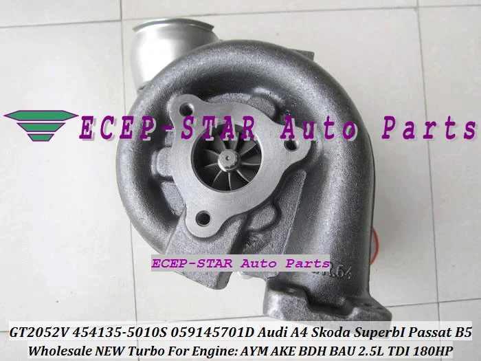 Турбокомпрессор GT2052V 454135 454135-5010S 059145701K для AUDI A4 A6 A8 Skoda Superb VW Passat B5 AKE BDH 2 5 л