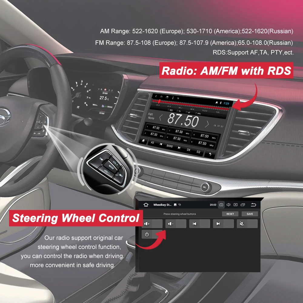 Автомагнитола Bonroad для Mitsubishi Outlander 3 lancer asx 2013-2014 мультимедийный проигрыватель на