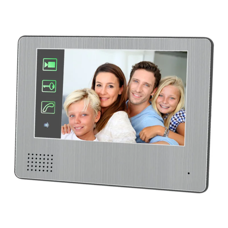 Видеодомофон с 7 дюймовым сенсорным экраном проводная система 900TVL HD ИК камера 8 ГБ