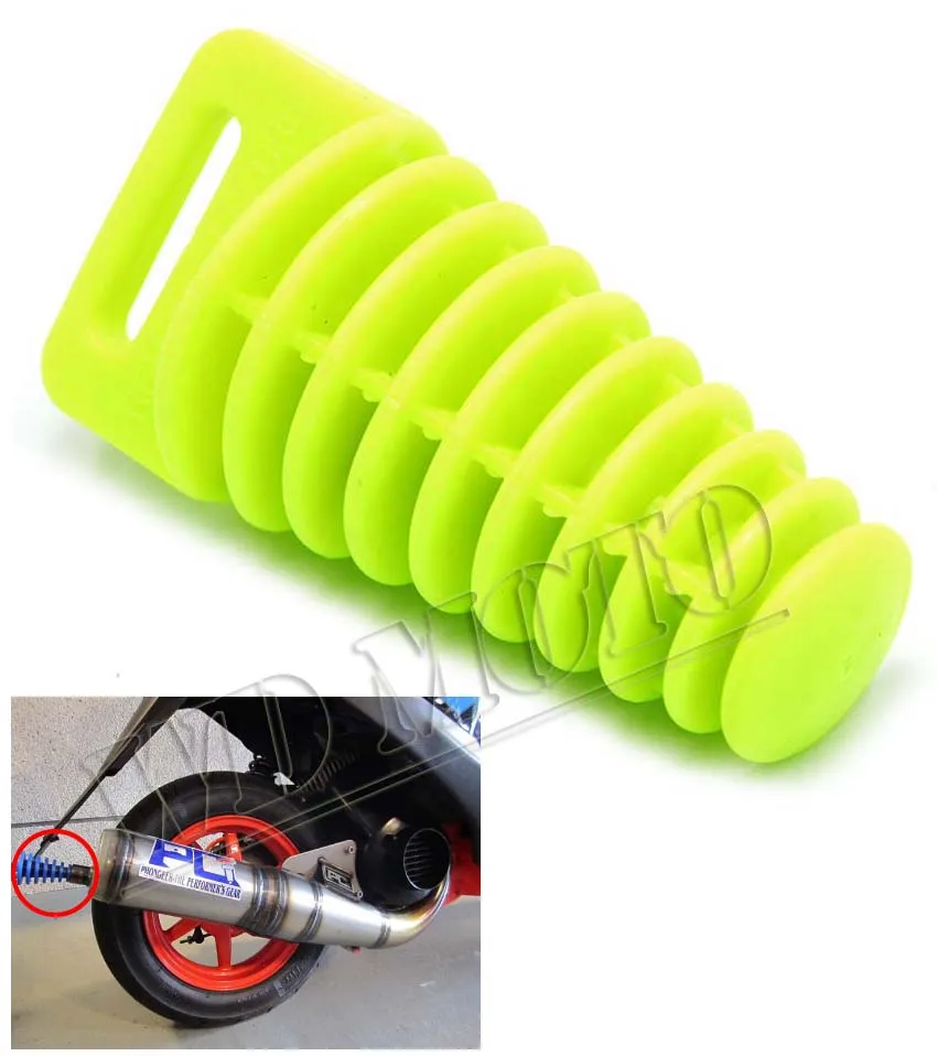 Трава зеленая Цвет KTM Малый Выхлопная Труба Глушителя Глушитель мыть 2 Stroke Пробка