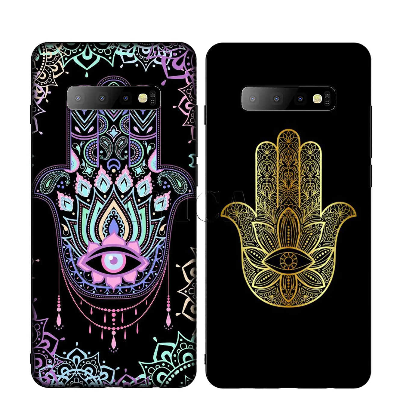 Hamsa рука Фатимы Блестящий силиконовый мягкий чехол для телефона Samsung Galaxy S20 S10 S9 S8