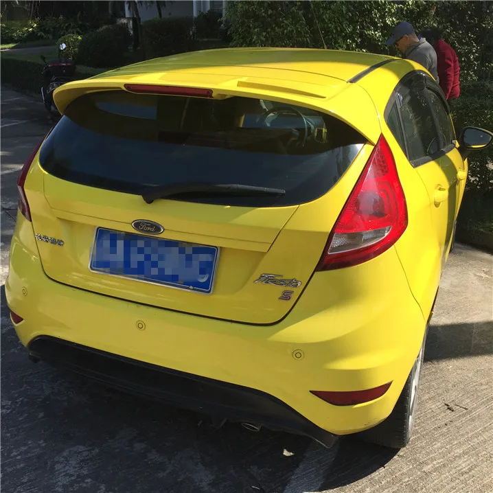 Спойлер для FORD Fiesta 2012- фиеста спойлер Высокое качество ABS Материал заднее крыло автомобиля праймер цвет задний спойлер