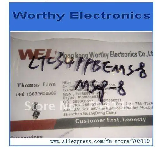 

10 шт./лот LTC3499BEMS8 LTC3499BEMS8 # PBF LTC3499 MSOP8 Линейный