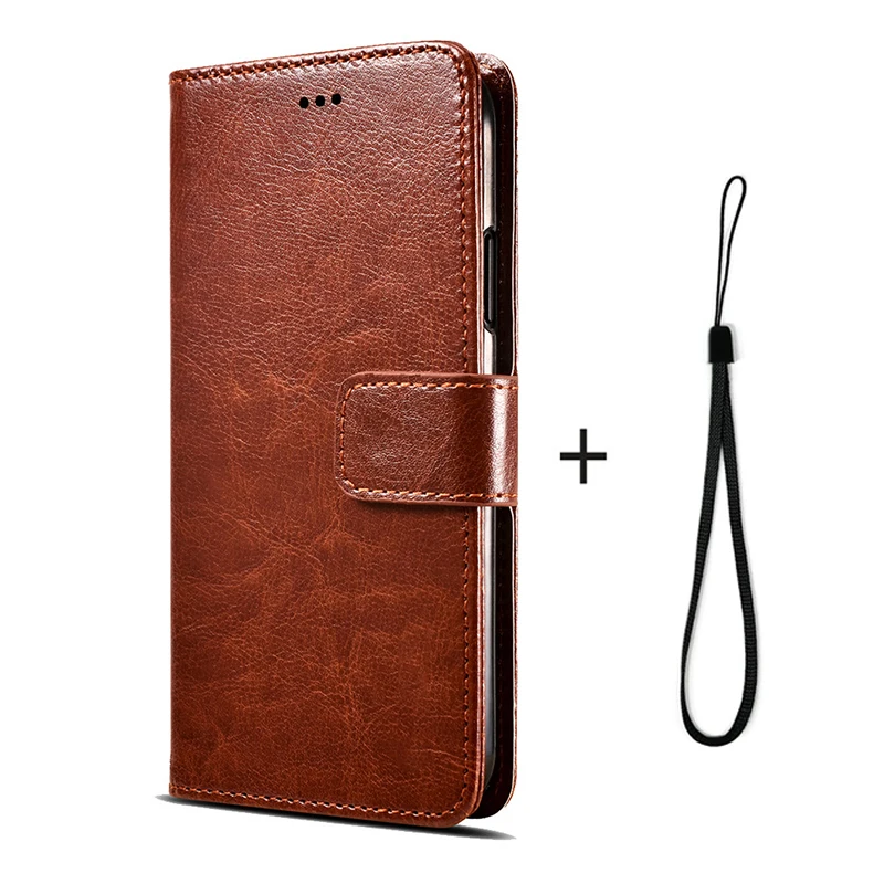 Чехол-книжка для Xiao mi Red mi 7A 6A 7 6 Note 6 Pro 7S кожаный чехол-бумажник для Xao mi Xio mi Ksio mi redme Red mi Go mi 9 Black Shark 2 - Цвет: CX Brown Straps