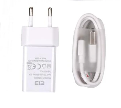 Оригинальное зарядное устройство EU для быстрой зарядки с usb кабелем Type C 1 м Elephone P8