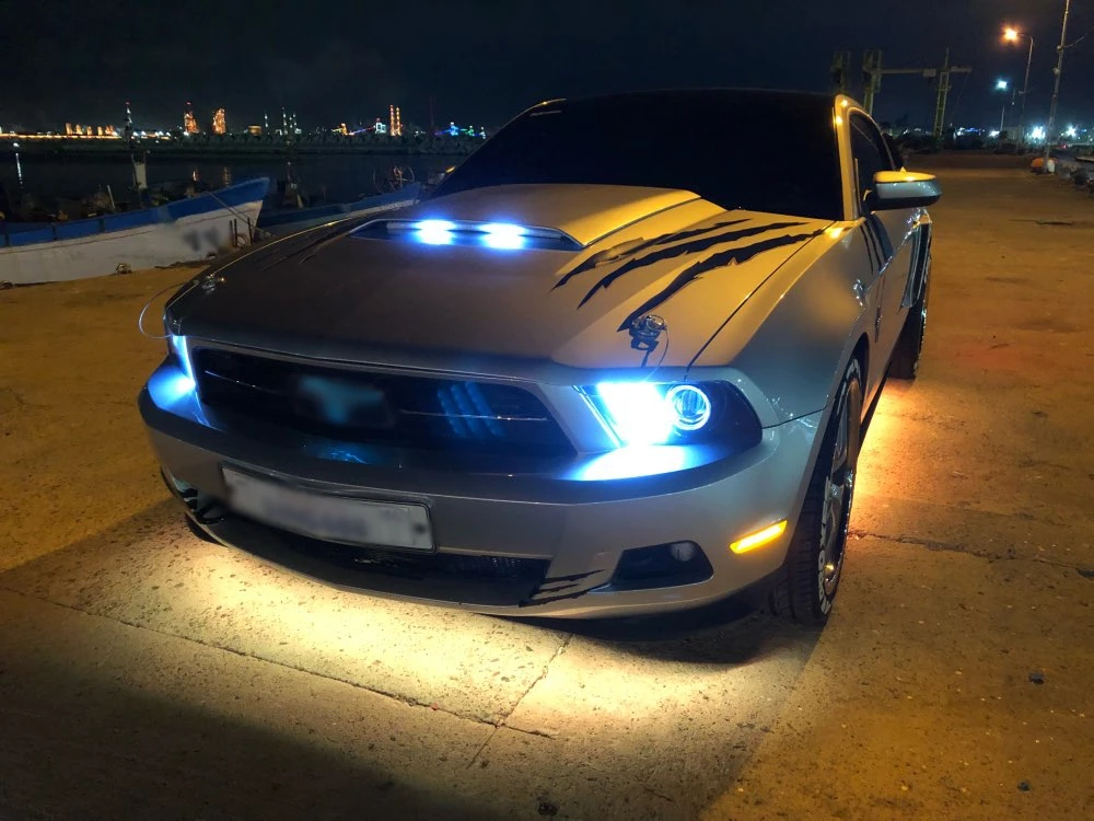 1 комплект 48 SMD 60 см RGB светодиодный сканер Knight Rider, светильник, сканер для бара, комплект с беспроводным пультом дистанционного управления для Mustang