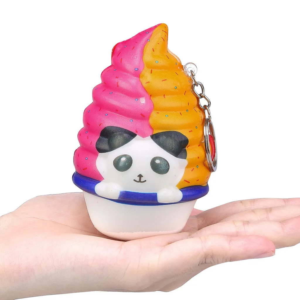 Милое мороженое антистресс Kawaii Adora Panda ароматический крем медленный брелок