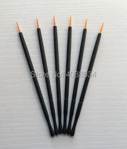 500 шт. нейлон одноразовые Красота щетка для ногтей Карандаш глаз Кисть макияжа