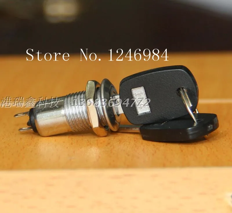 

[SA]Taiwan Kim Tae-electronic lock key switch M12 electronic key switch two tranches S1091B-2 original authentic--20pcs/lot
