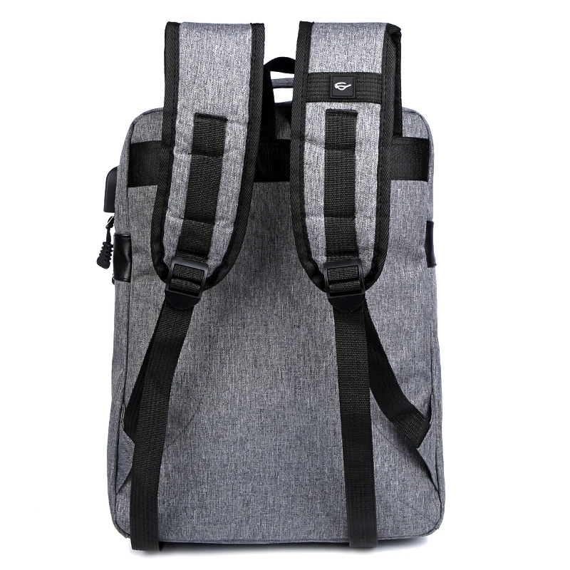 2018 Для мужчин с зарядкой USB Водонепроницаемый модный торговый рюкзак путешествий