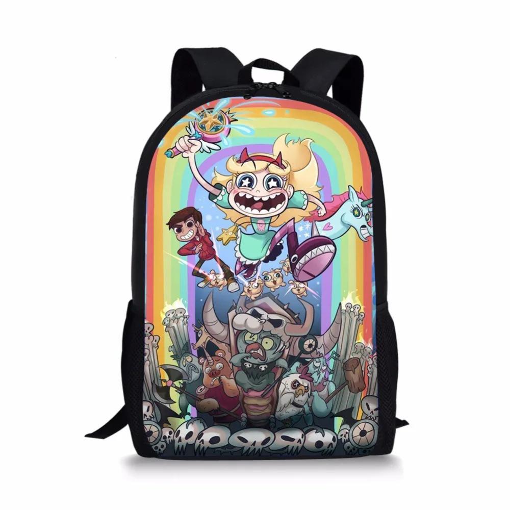 Ортопедический рюкзак для мальчиков и девочек модный мультяшный Звезда против