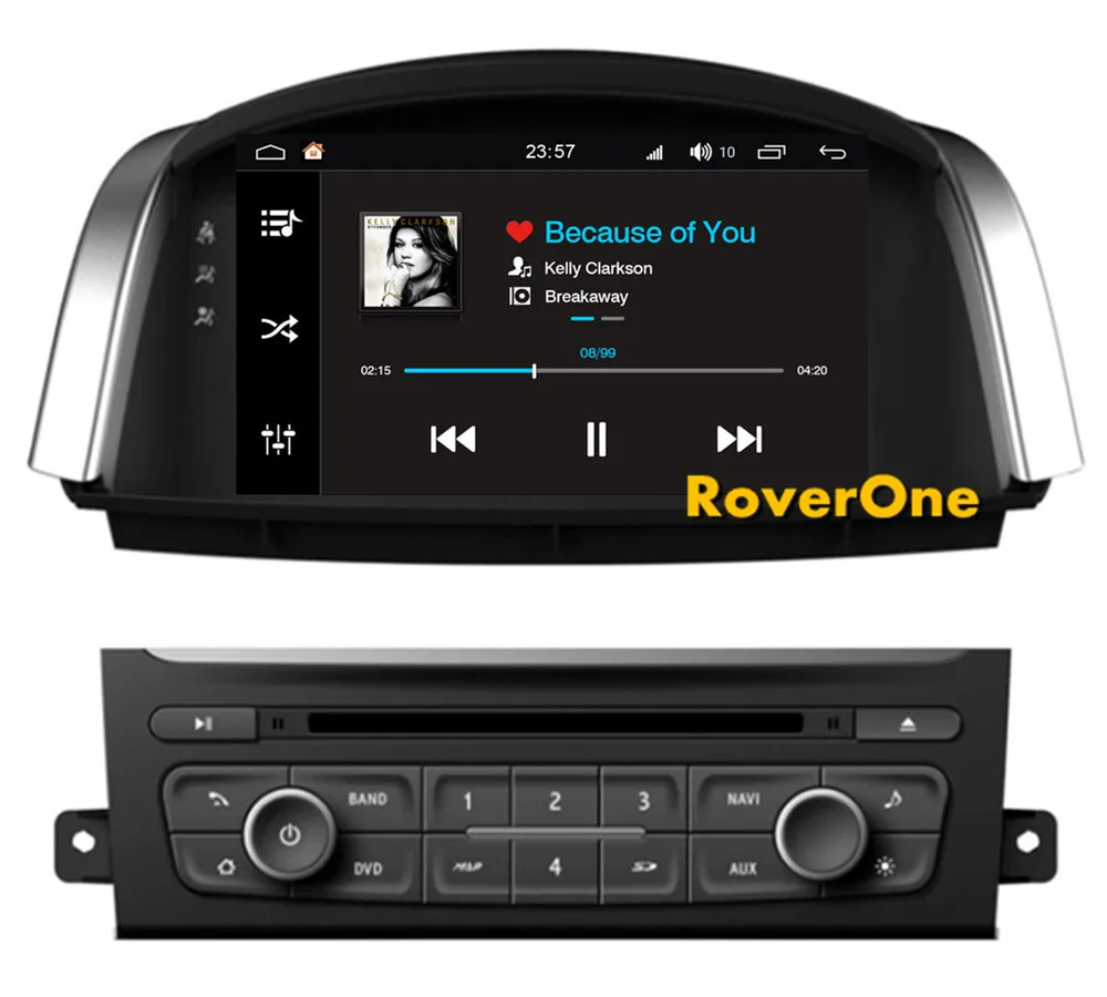 RoverOne Android 8,0 Автомобильная Мультимедийная система для Renault Koleos Радио Стерео DVD gps навигация медиа музыкальный плеер PhoneLink