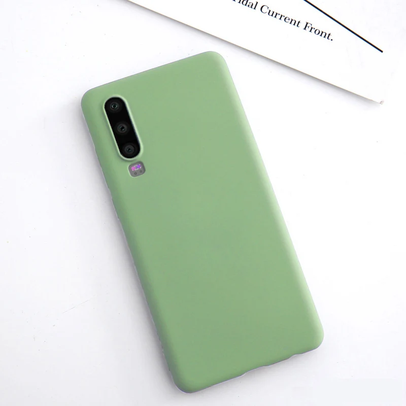 Жидкий силиконовый чехол для huawei P30 Pro, однотонный чехол для huawei P30 Lite P 30 Pro 30Pro 30 Lite P30pro - Цвет: B