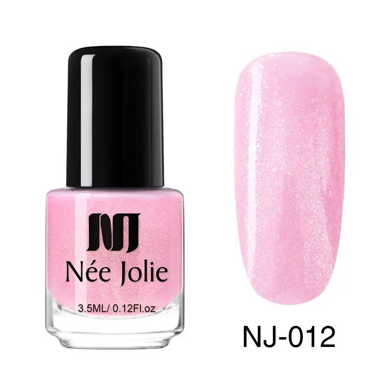 3.5ml glitter-012 NEE JOLIE Серебряный Блестящий лак для ногтей Быстросохнущий Черный Фиолетовый матовый лак для ногтей лак для маникюра для дизайна ногтей - Цвет: 3.5ml glitter-012