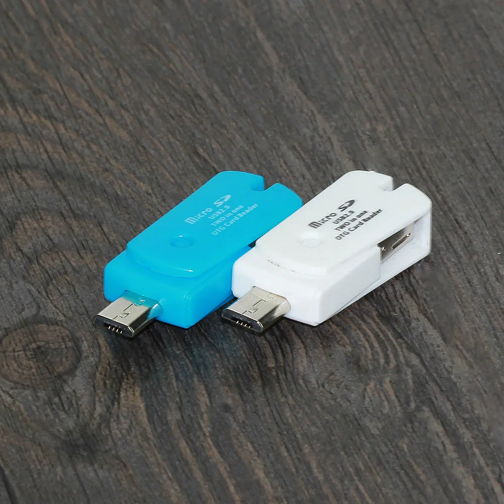 3 вида цветов Mini Micro USB 2 0 OTG адаптер + SD TF кардридер для телефонов Android внешний