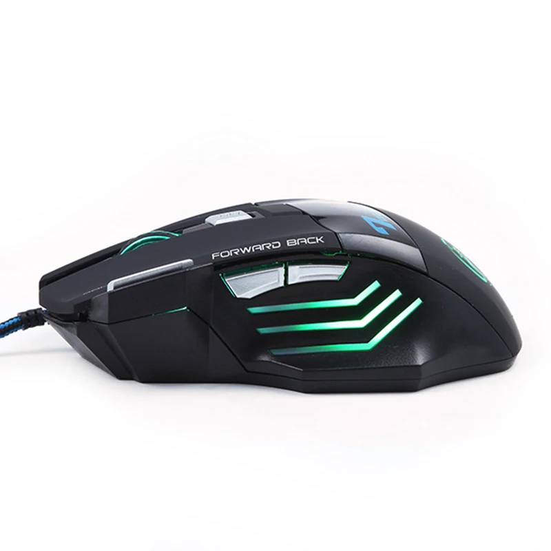 Высококачественная мышь X7 3200DPI / 5500 DPI игровая Бесшумная USB 7 кнопок дышащий