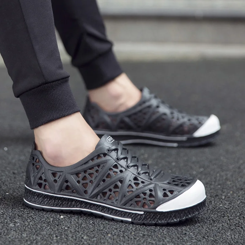 Мужские летние садовые сандалии Нескользящие легкие дышащие клоги Повседневная