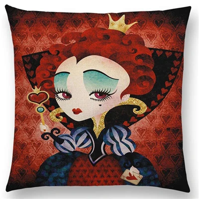 Pierrette графиня Сова чехол для подушки Alice Русалка 団地 леди Hatter Ворон Луна queen клоуна для девочек диван-Подушка Чехол